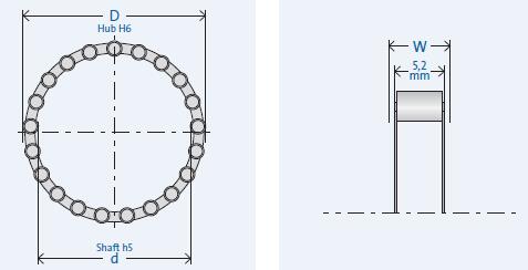 GMNRL468-4單向軸承圖紙