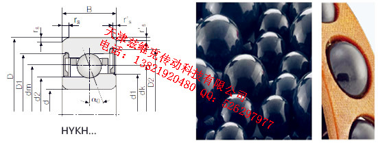 GMNHYKH6004CTAP4+DUL角接觸球軸承圖紙